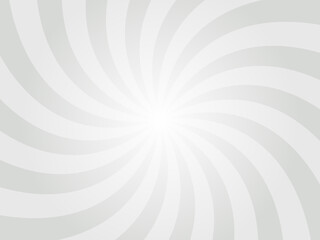 Heather Gray Sunburst Swirl Background. Gray Radial Retro Glowing Rays Banner. Abstract Retro Whirlwind Starburst Vector Abstract Grey Background. Twisted Radial Illustration.