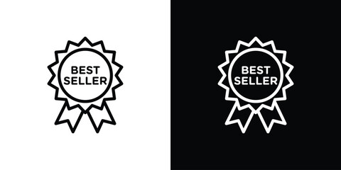 Best seller icon graphic, editable stroke. Suitable for website design, logo, app, template, and ui ux.