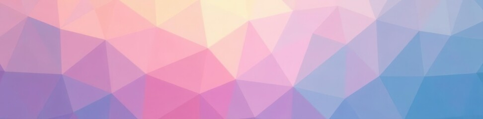 Fototapeta premium Soft pastel triangles overlap, creating subtle depth , composition, color
