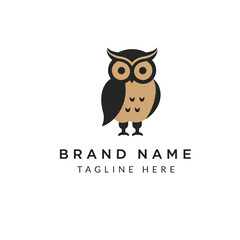 Fototapeta premium Creative Owl Logo Design for Business Branding and Corporate Identity showcasing Simple and Minimalist Style