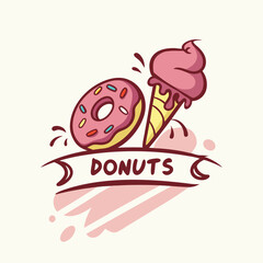 Donut Logo, Shop logo