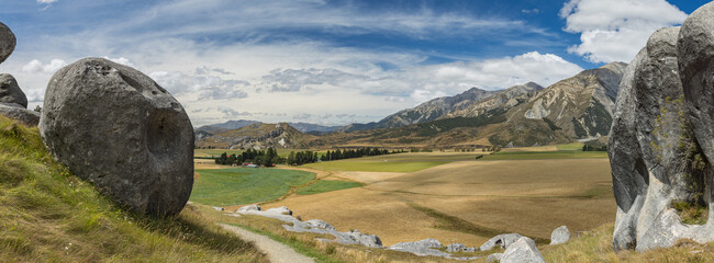 ニュージーランド　カンタベリーのキャッスル・ヒル /...