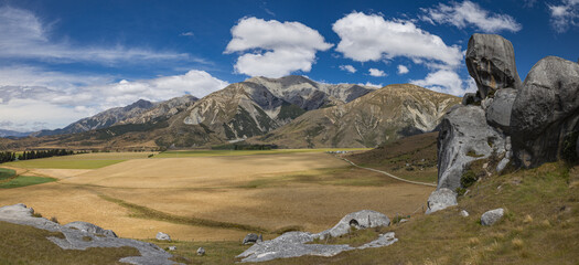 ニュージーランド　カンタベリーのキャッスル・ヒル /...