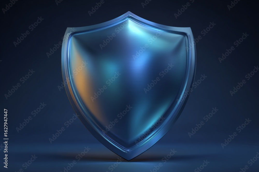 Aufkleber digital shield design symbolizes protection and security in modern technology and digital spaces