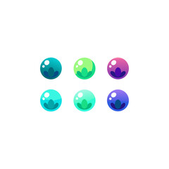  different glow in the dark shell marbles set   