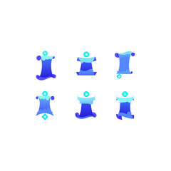 different glow ink scroll map set   