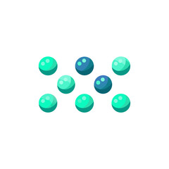 different glow in the dark shell marbles set   