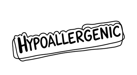 Hypoallergenic label for product packaging and allergy awareness