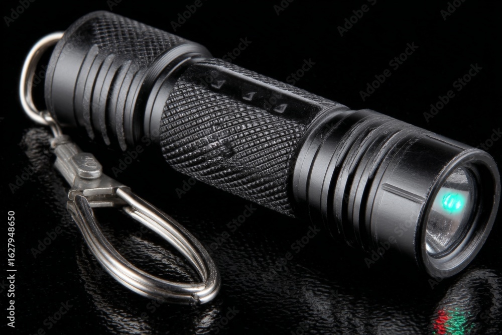 Aufkleber compact flashlight with keychain attachment for convenient illumination in dark spaces
