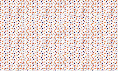 Seamless pattern, abstract organic line, memphis dots, flowers peonies, white backgrounds vector art illustration