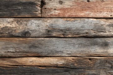 Obraz premium Weathered wooden planks create rustic texture in a warm-toned background ideal for artistic design or home decor