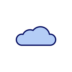 Cloud icon vector. cloud sign and symbol