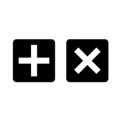 Obraz premium plus minus sign