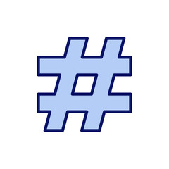 Obraz premium Hashtag icon vector. hashtag sign and symbol