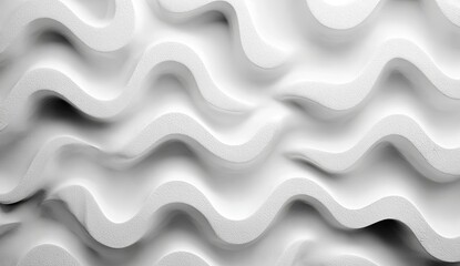 Abstract wavy pattern in shades of white
