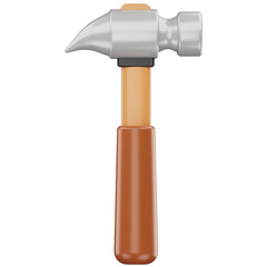 Claw Hammer 3D Icon for Labor Day