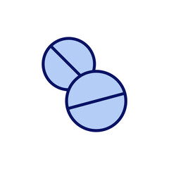 Pills icon vector. capsule icon. Drug sign and symbol