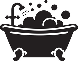 Bath tub with foam