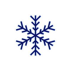 Snow icon vector. snowflake sign and symbol