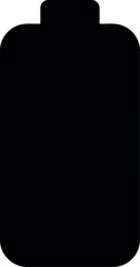 Black battery icon power symbol energy charge
