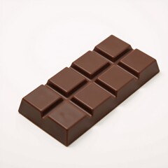 Cool Elegant milk chocolate bar displayed on a clean white background highlighting smooth texture and appealing design