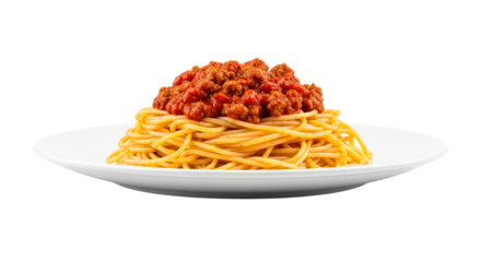 delicious spaghetti with meat sauce perfect for restaurant menus