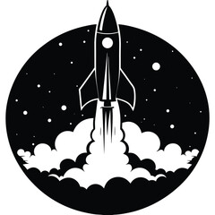 Rocket Launching within a Circular Cosmic Scene space