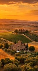 Tuscan Sunset Farmhouse