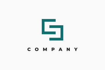 modern and simple letter s logo