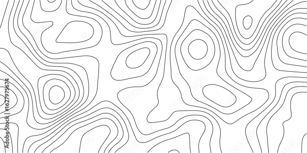 Poster minimalist topographic lines vector background for modern design projects.