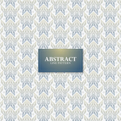 Decorative Geometric Line Pattern Abstract Floral Design Seamless Background