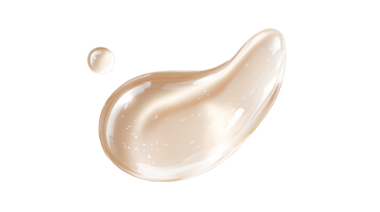  isolated smear of gel on transparent background