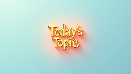 Swipe Into Today’s Topic: A modern and engaging visual suggesting interaction, discovery, or content navigation.

