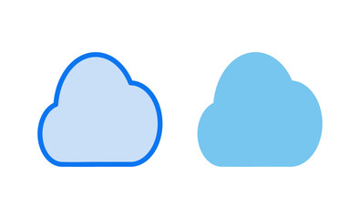 Cloud icon vector illustration. cloud sign and symbol