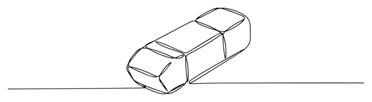 eraser continuous line drawing, black and white clip art preview