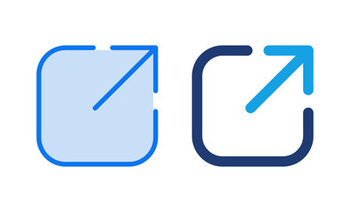 External link icon vector illustration. link sign and symbol. hyperlink symbol