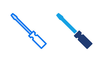 Screwdriver icon vector illustration. tools sign and symbol