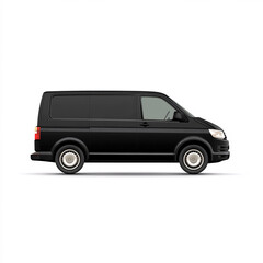 Fototapeta premium A Sleek Black Vehicle on Display in Urban Environment, Illustration