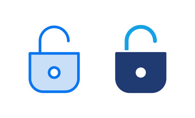 Unlock icon vector illustration. Unlock sign and symbol. unlocked padlock icon