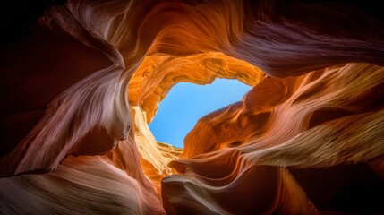 Antelope Canyon's Orange Winding Rocks