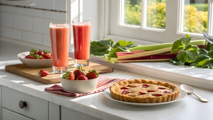 Juice Strawberry & letus leaf