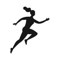 silhouette of a man jumping