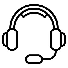 Headset  Icon Element For Design