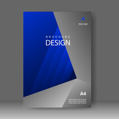 Book cover design technology style. Annual report. Brochure template, catalog. Simple Flyer promotion. magazine. Vector illustration