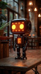 Retro style small robot