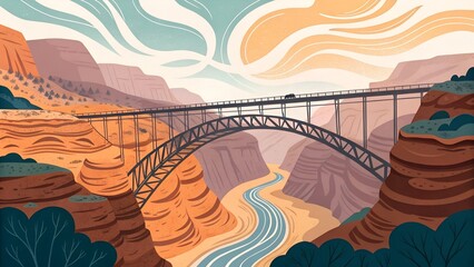landscape of the river