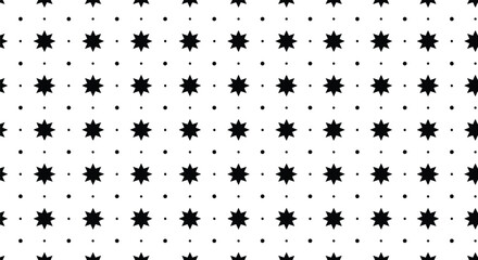 Geometric starburst pattern black white abstract design