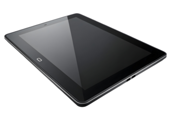 Tablet pc isolated on white background