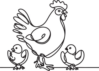 chicken and chicks