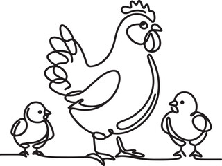 chicken and chicks